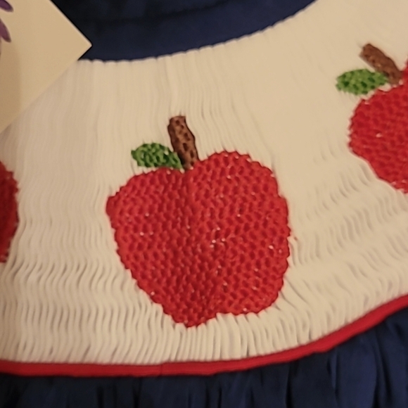 Pleats & Stitches Apple Pleated Dress - 4t - Picture 2 of 7
